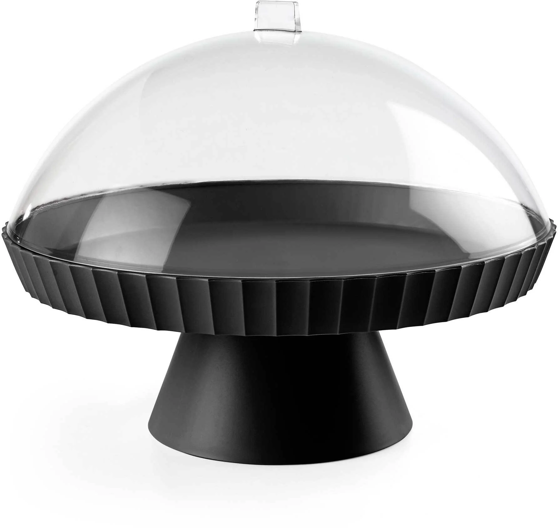 AGORA Patera do ciasta z pokrywą i łopatką karbon / BLIM PLUS