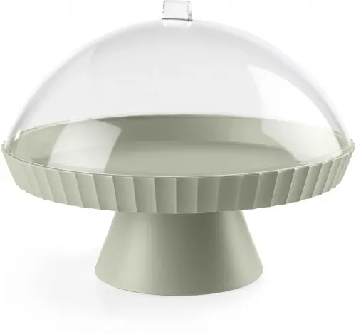 AGORA Patera do ciasta z pokrywą i łopatką średnia leśna zieleń / BLIM PLUS