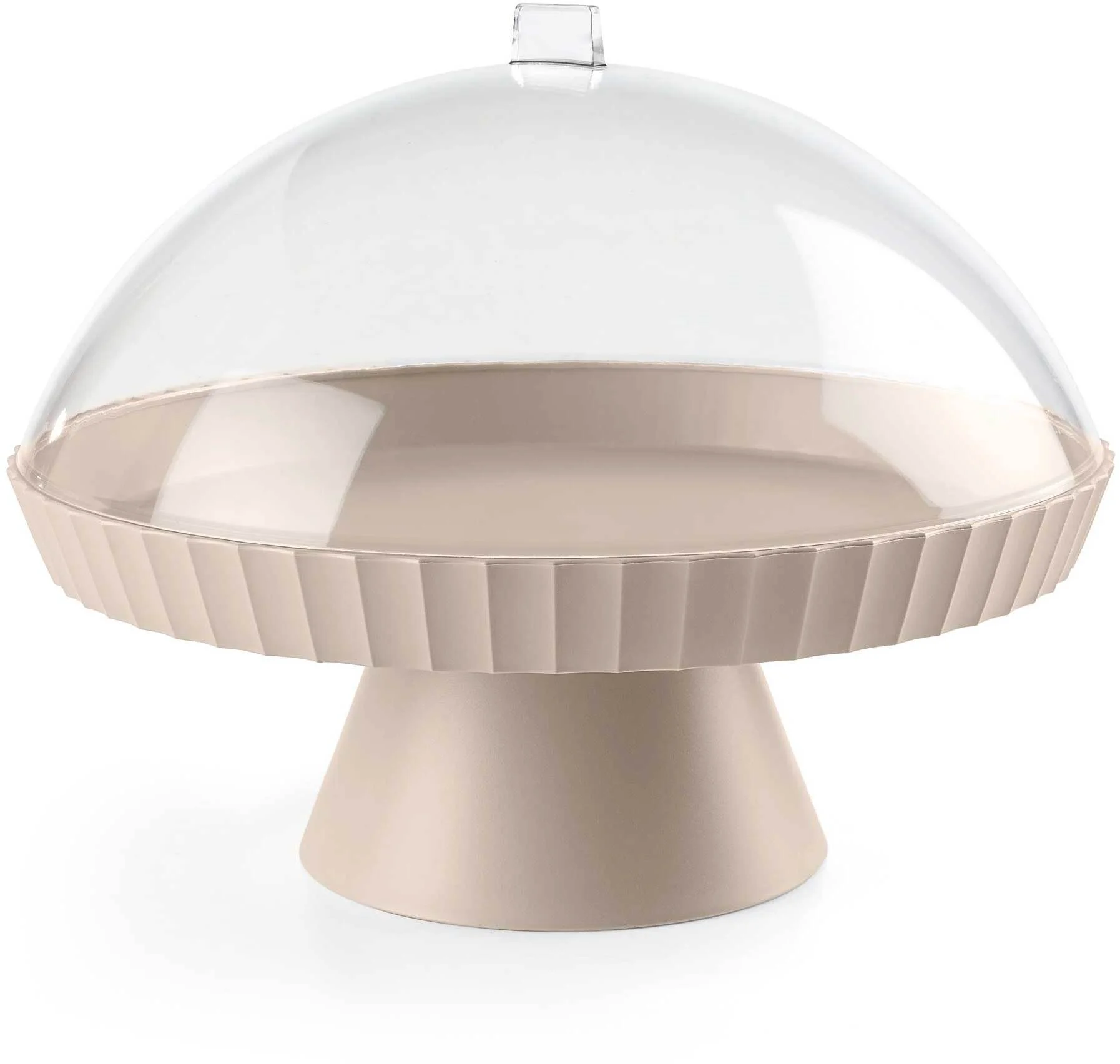 AGORA Patera do ciasta z pokrywą i łopatką mokka / BLIM PLUS