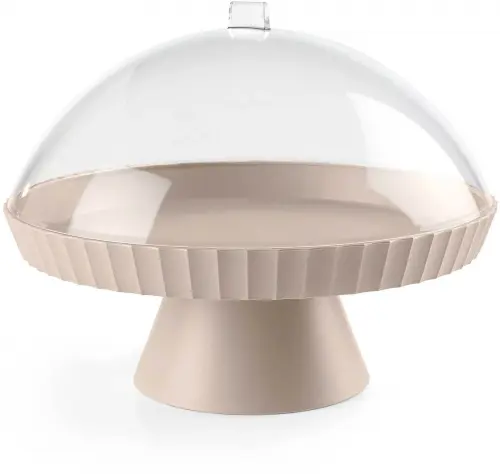 AGORA Patera do ciasta z pokrywą i łopatką mokka / BLIM PLUS