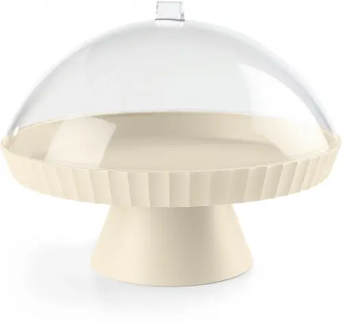 AGORA Patera do ciasta z pokrywą i łopatką cukier trzcinowy / BLIM PLUS