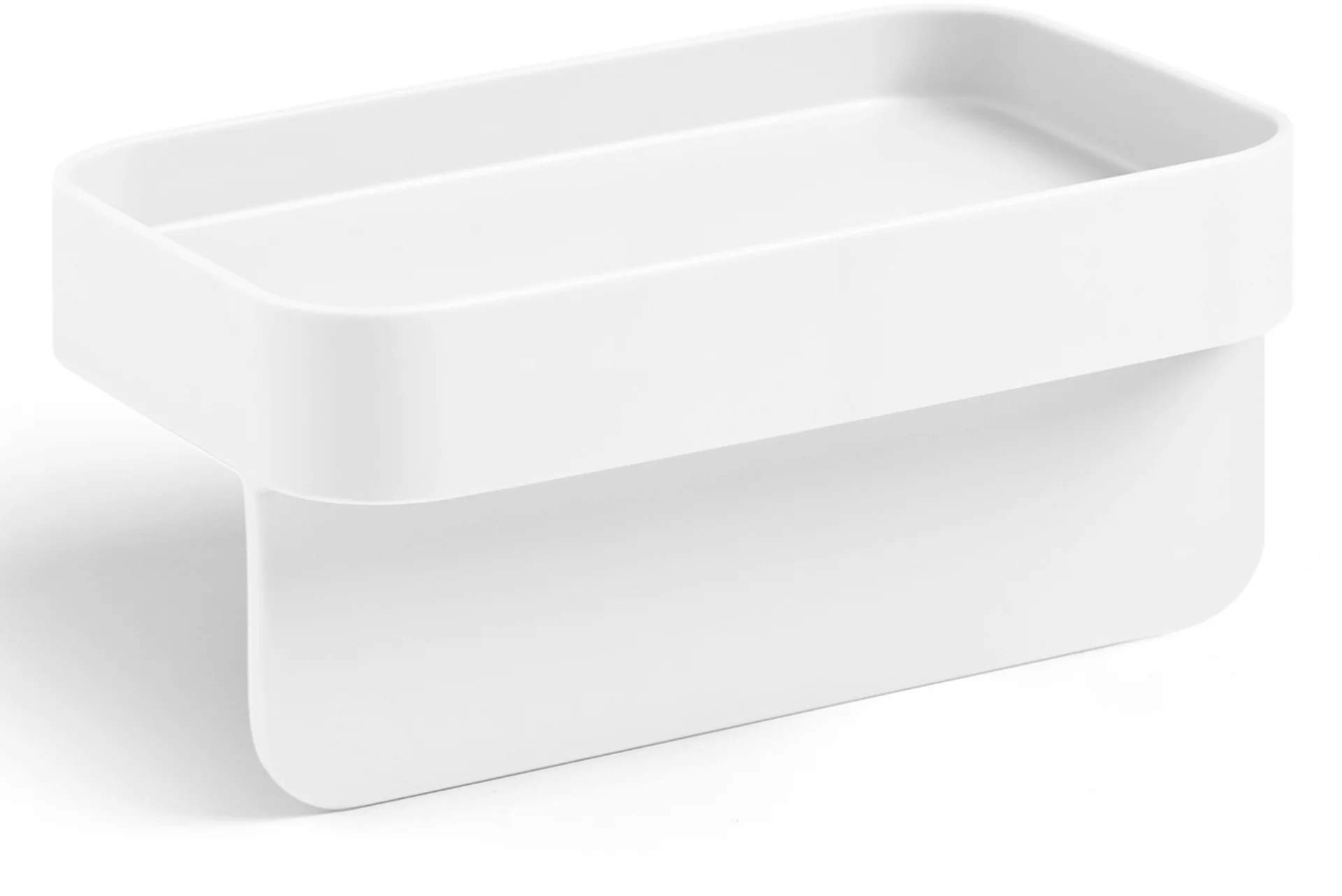 BATTIGIA Ociekacz na gąbkę i ściereczkę krystaliczny biały / BLIM PLUS