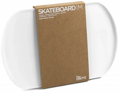 SKATEBOARD Deska do krojenia/serwowania krystaliczny biały / BLIM PLUS