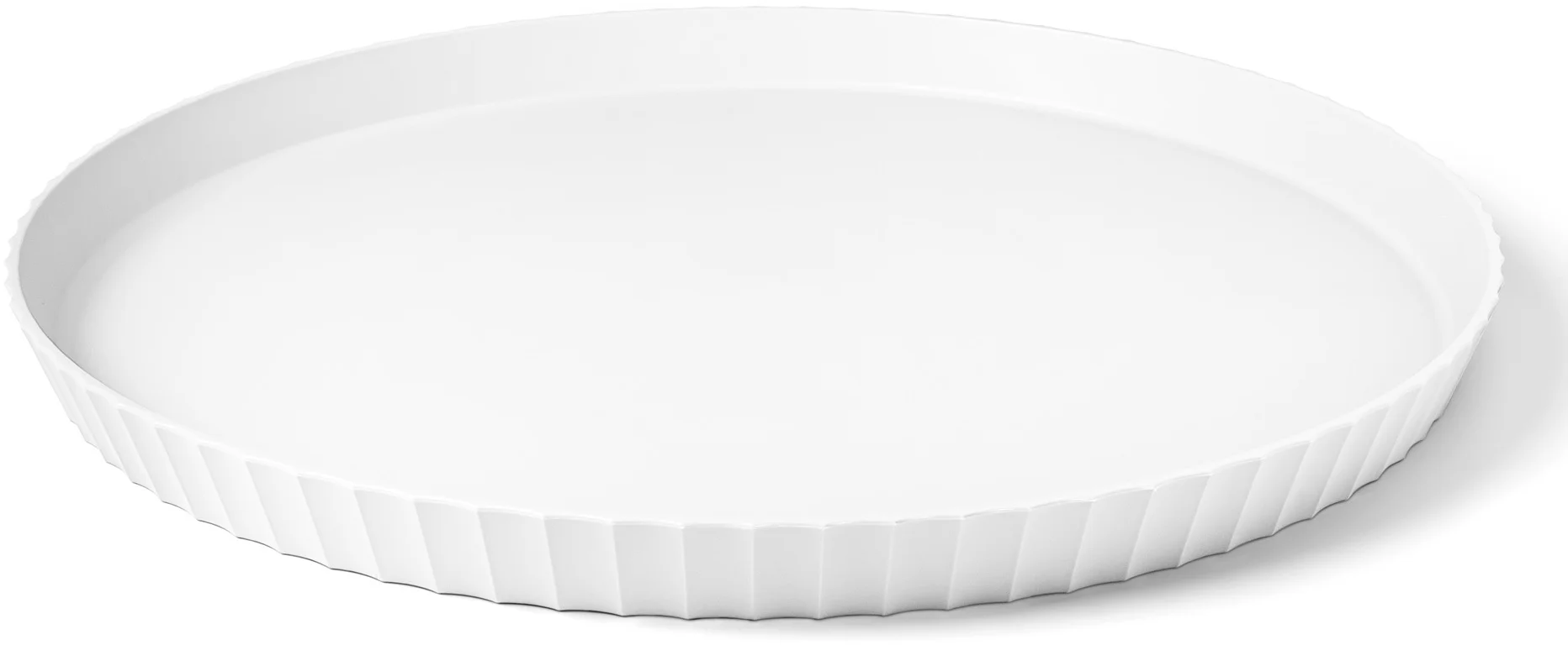 ATENA Półmisek okrągły 40 cm krystaliczny biały / BLIM PLUS