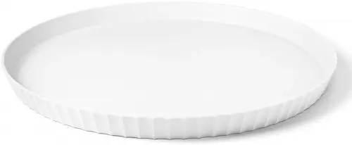 ATENA Półmisek okrągły 40 cm krystaliczny biały / BLIM PLUS