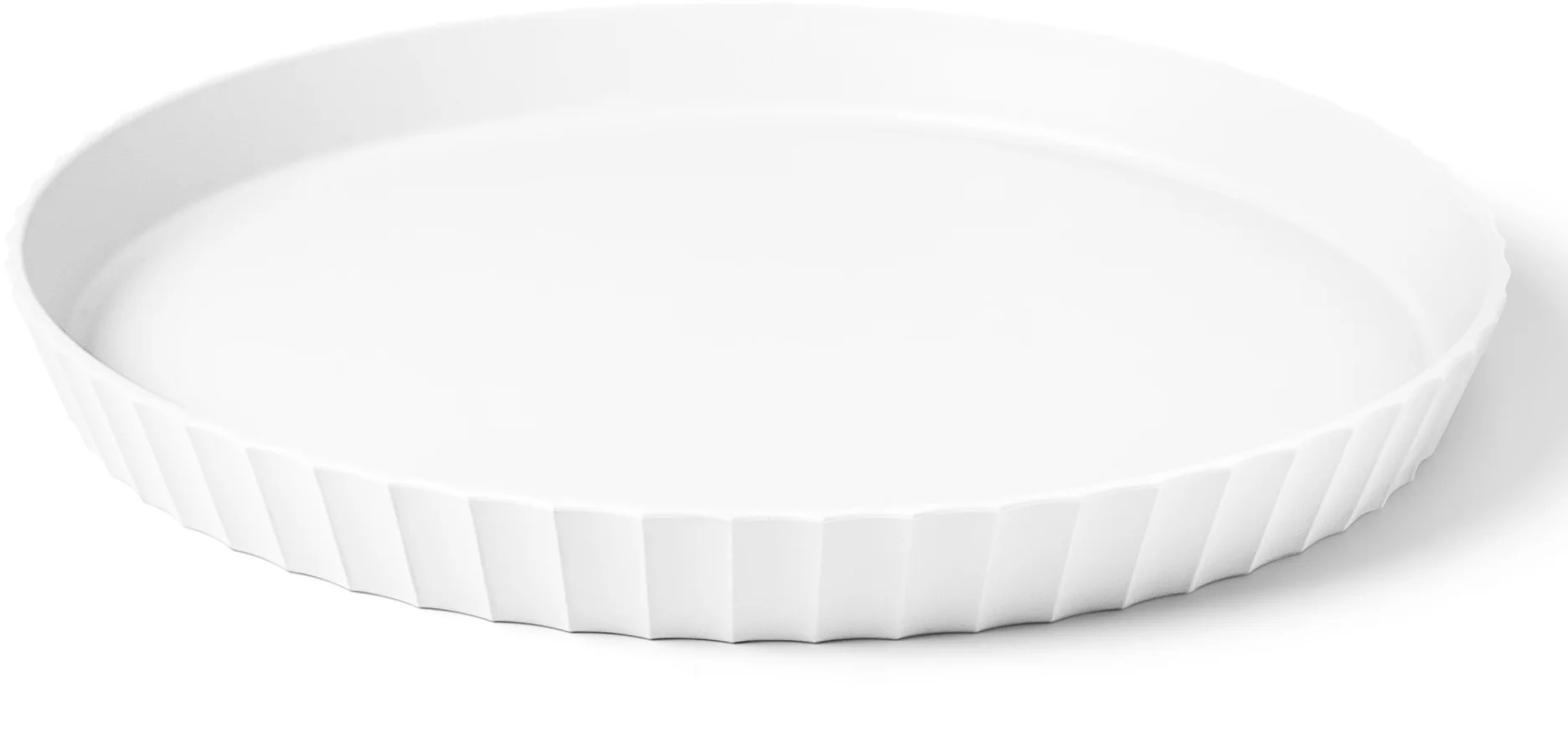 ATENA Półmisek okrągły 30 cm krystaliczny biały / BLIM PLUS