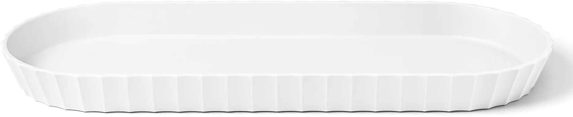 MINERVA Półmisek owalny 37,5x15 cm krystaliczny biały / BLIM PLUS