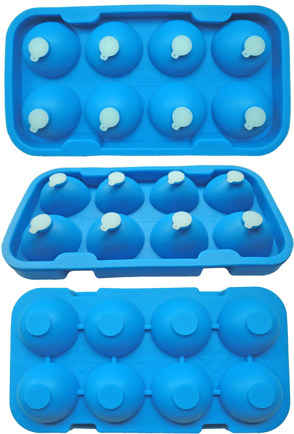 Forma do lodu silikonowa na kule 8 szt.  / BAR PROFESSIONAL