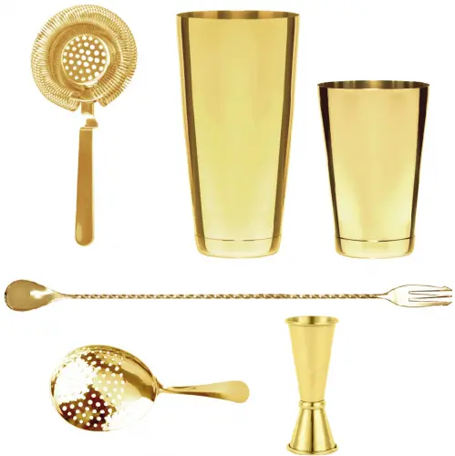 Zestaw barmański złoty / BAR PROFESSIONAL