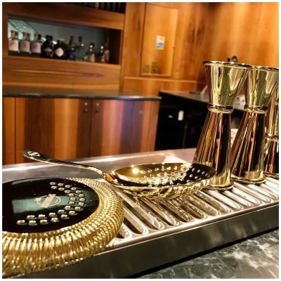 Sito barmańskie Julep złote / BAR PROFESSIONAL
