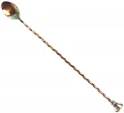Łyżka barmańska z muddlerem 30 cm miedziana / BAR PROFESSIONAL