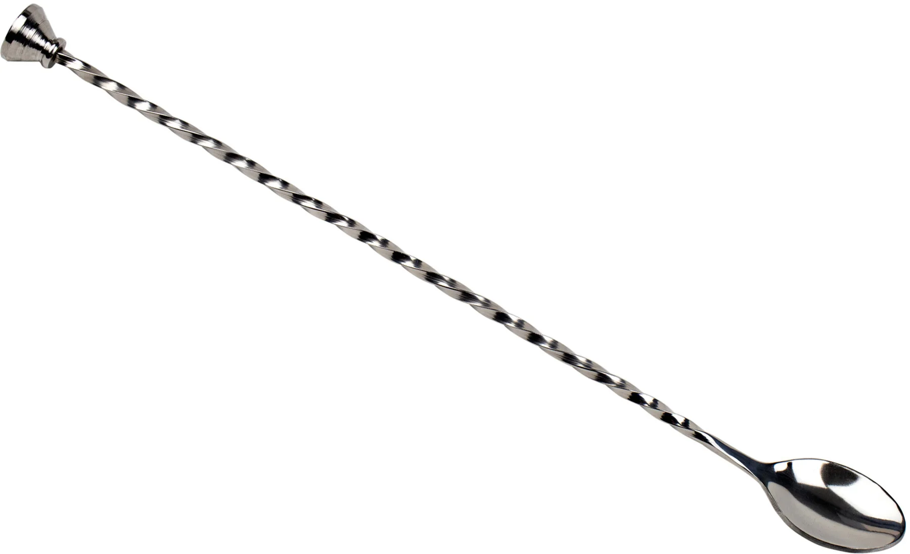 Łyżka barmańska z muddlerem 30 cm stalowa  / BAR PROFESSIONAL