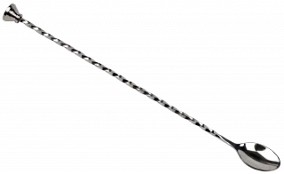 Łyżka barmańska z muddlerem 30 cm stalowa / BAR PROFESSIONAL