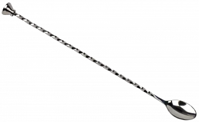 Łyżka barmańska z muddlerem 30 cm stalowa / BAR PROFESSIONAL