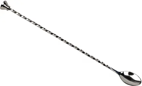 Łyżka barmańska z muddlerem 30 cm stalowa / BAR PROFESSIONAL