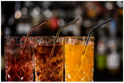 Rurki stalowe (kpl. 4 szt) / BAR PROFESSIONAL