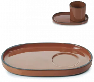 CARACTERE Spodek 13 x 8 cm Cynamon / REVOL