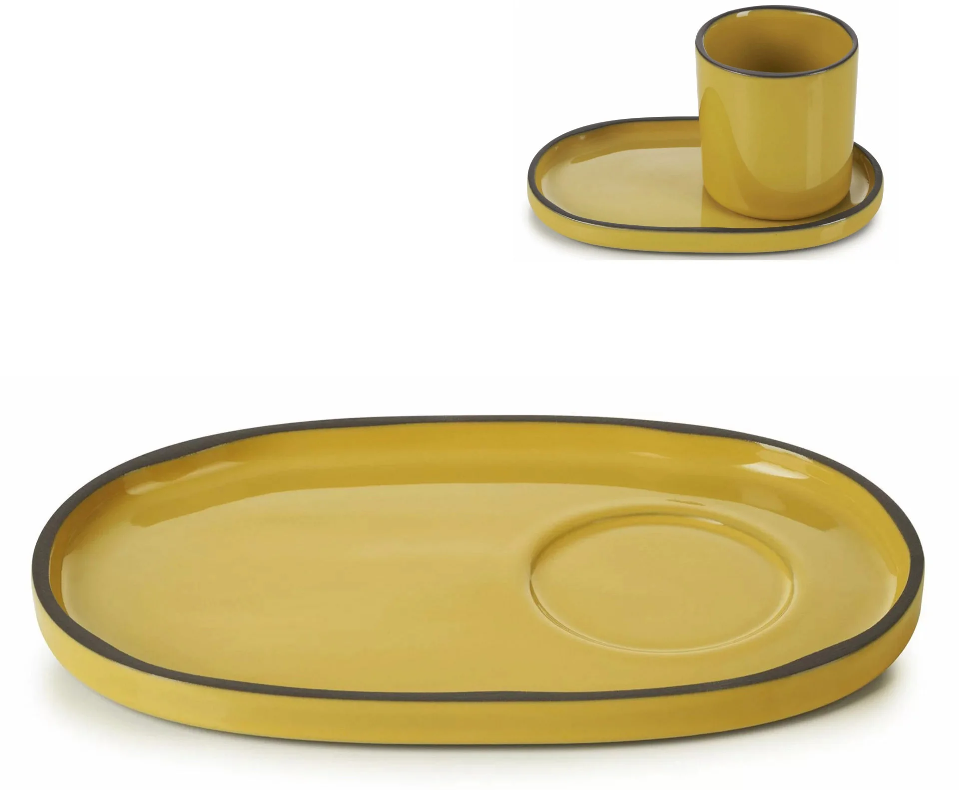 CARACTERE Spodek 13 x 8 cm Kurkuma / REVOL