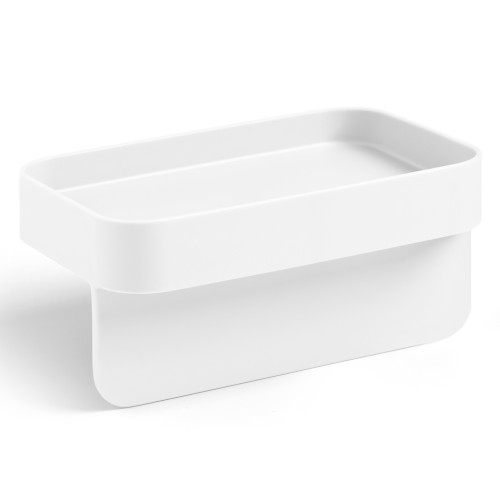 BATTIGIA Ociekacz na gąbkę i ściereczkę krystaliczny biały / BLIM PLUS