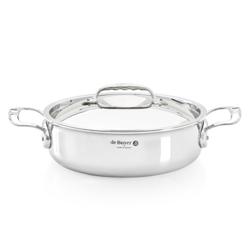 AFFINITY Garnek niski z pokrywą 24 cm / DE BUYER