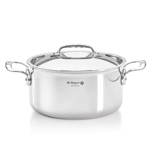AFFINITY Garnek wysoki z pokrywą 24 cm / DE BUYER