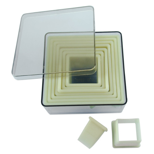 Wycinarka kwadratowa gładka 9 sztuk / DE BUYER