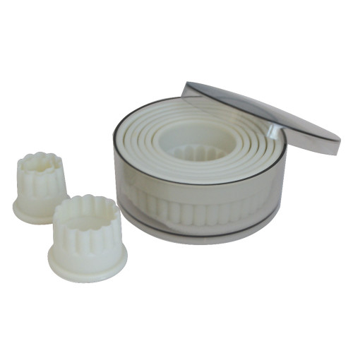 Wycinarka okrągła falista 9 sztuk / DE BUYER