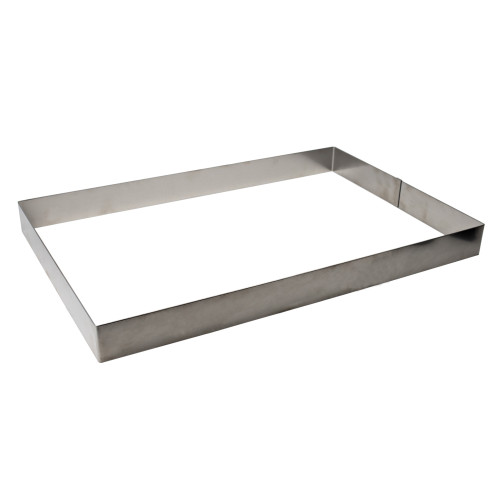 Rant prostokątny 59 x 39 cm stal nierdzewna / DE BUYER
