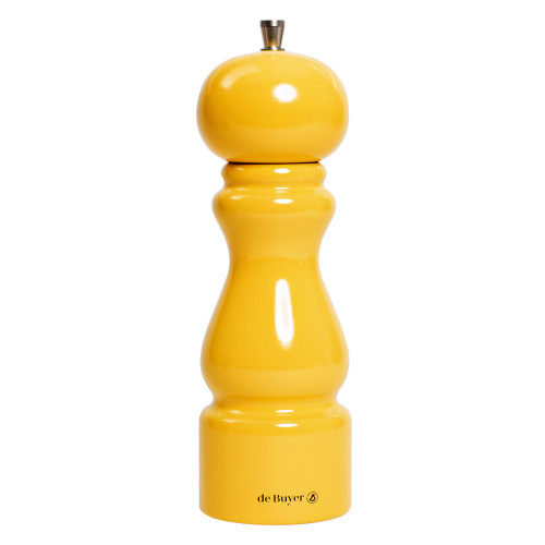 RUMBA Młynek do pieprzu 20 cm żółty lakierowany / DE BUYER
