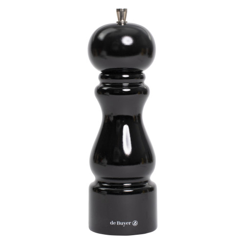 RUMBA Młynek do soli 20 cm czarny lakierowany / DE BUYER