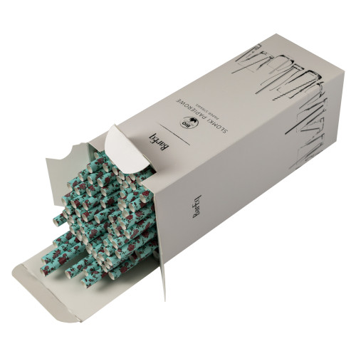 Rurki florystyczne niebieskie 8x210 (op. 100 szt)