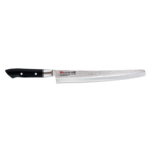 VG-10 HM Nóż japoński do chleba kuty 25 cm  młotkowany / KASUMI