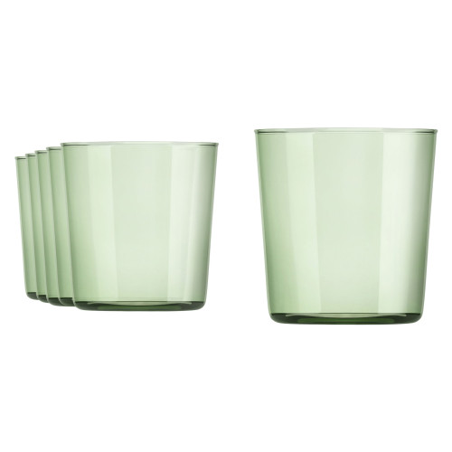 CIDRA COLOR Szklanka 390 ml, zielona (kpl. 6 szt) / ONIS