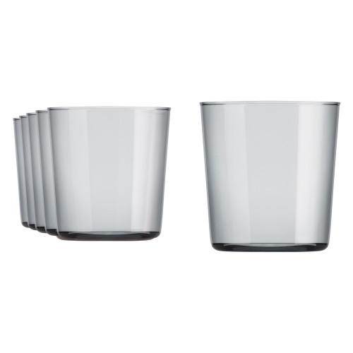 CIDRA COLOR Szklanka 390 ml, szara (kpl. 6 szt) / ONIS