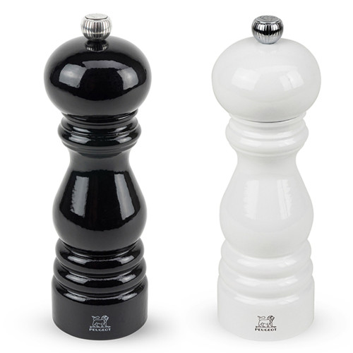 PARIS Zestaw młynków czarny-biały 18 cm / PEUGEOT