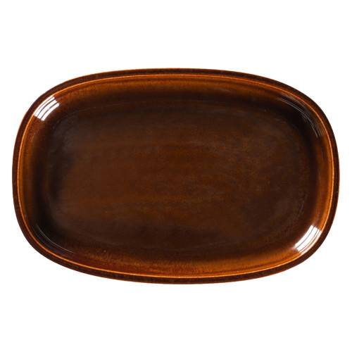 EASE RAKSTONE Półmisek 23x15 cm bursztynowy / RAK PORCELAIN