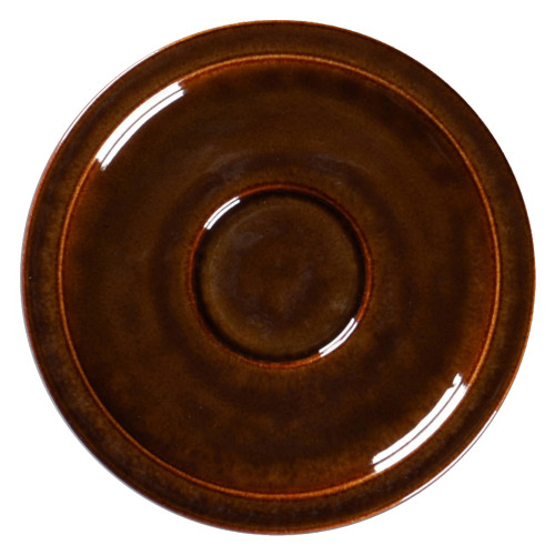 EASE RAKSTONE Spodek do espresso 13 cm bursztynowy / RAK PORCELAIN