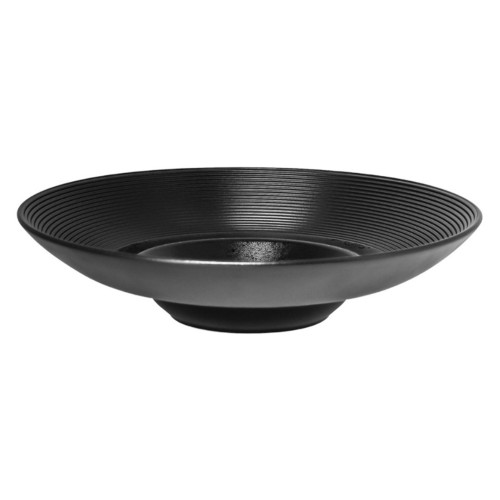 KARBON Talerz głęboki EDGE 26 cm czarny / RAK PORCELAIN