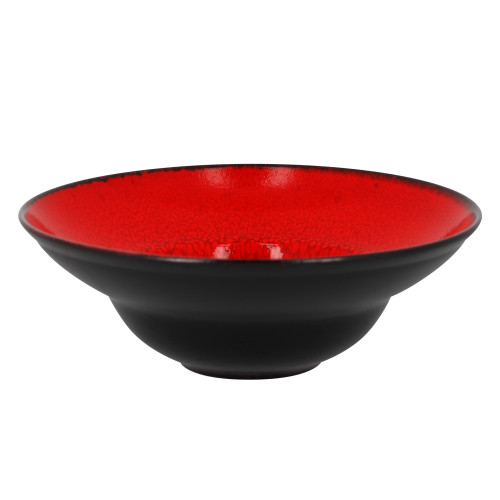 FIRE Talerz głęboki, okrągły 26 cm czerwony / RAK PORCELAIN