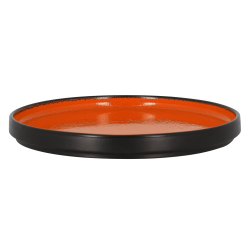 FIRE Talerz płaski, okrągły 23 cm pomarańczowy / RAK PORCELAIN