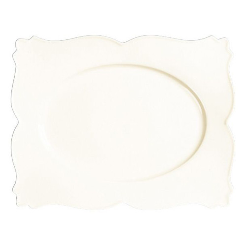 WHITE GOLD Talerz płaski prostokątny King 42 x 32,5 cm / RAK PORCELAIN