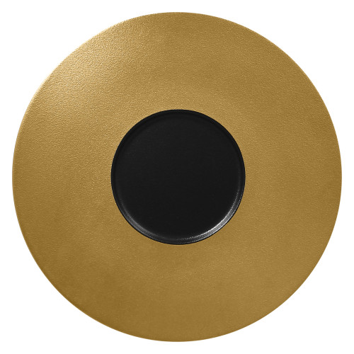 METALFUSION Talerz płaski gourmet złoty 29 cm / RAK PORCELAIN