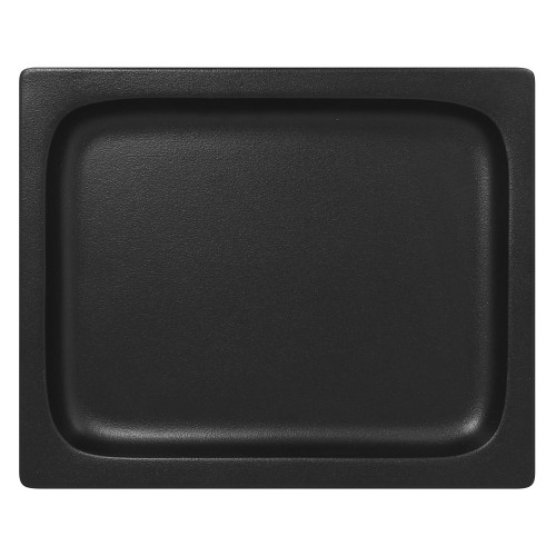 NEOFUSION Pojemnik GN 1/2 wys. 2,2 cm z porcelany czarny mat / RAK PORCELAIN