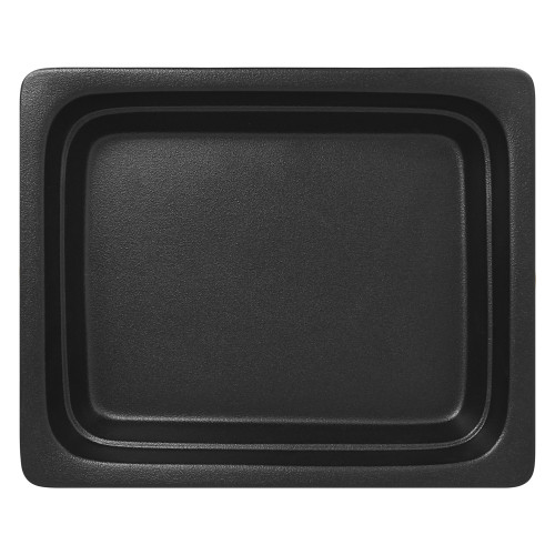 NEOFUSION Pojemnik GN 1/2 wys. 6,5 cm z porcelany czarny mat / RAK PORCELAIN