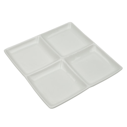 MINIMAX Talerz bufetowy - dzielony 20 x 20 cm / RAK PORCELAIN