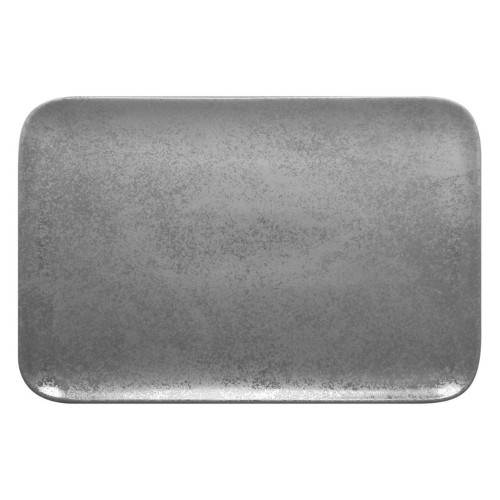 SHALE Talerz prostokątny 33x20 cm szary / RAK PORCELAIN