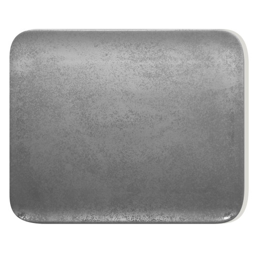 SHALE Talerz prostokątny 33x27 cm szary / RAK PORCELAIN