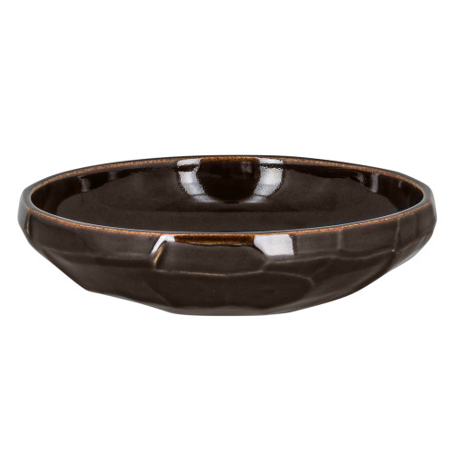 SKETCHES Talerz głęboki rzeźbiony 20 cm brązowy / RAK PORCELAIN