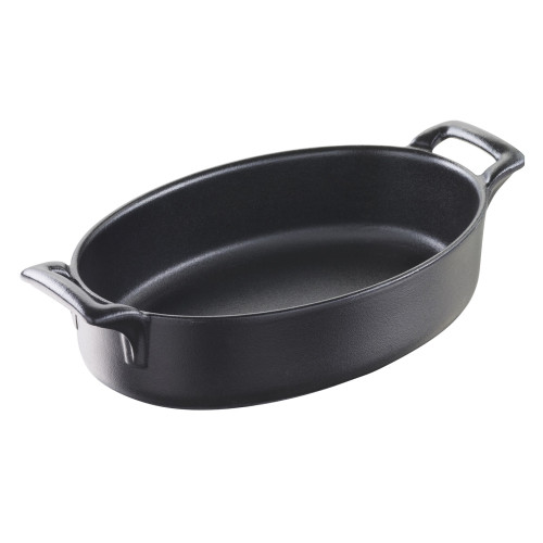 BELLE CUISINE NOIR Naczynie owalne głębokie 400 ml czarne / REVOL