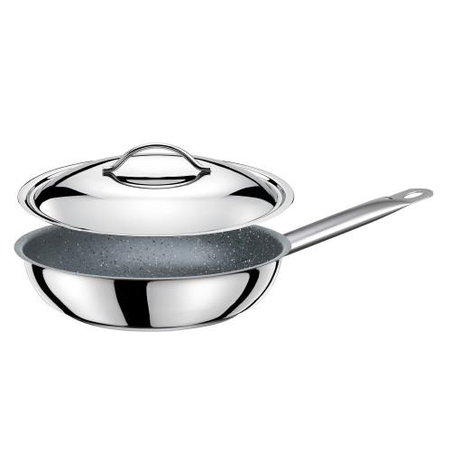 EXCLUSIVE Patelnia Granite 28 cm z pokrywką / TOMGAST